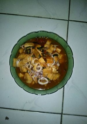Foto resep Tumis tahu cumi pedas manis