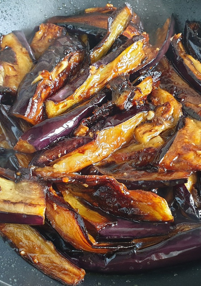 Una foto de Berenjenas caramelizadas