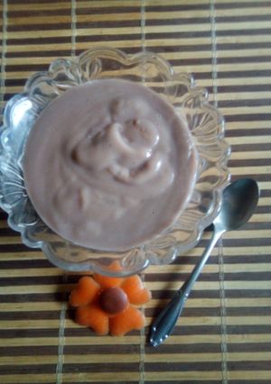 Una foto de Crema de Maicena Casera de Chocolate