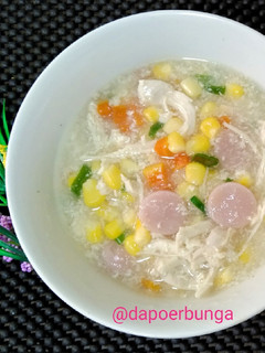 Foto resep Krim Sup Ayam Jagung wortel Sosis