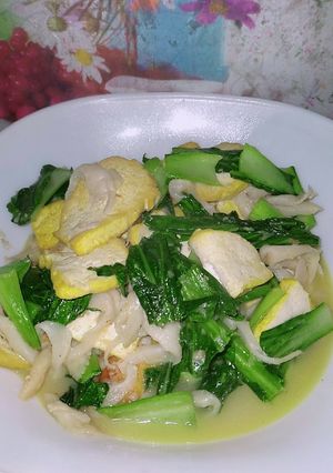 Foto resep Cah jamur pakcoy tahu