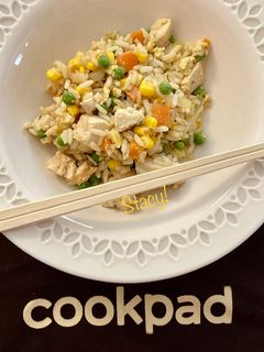 A picture of Chicken Fried Rice My Way (Κινέζικο Τηγανιτό Ρύζι)!.