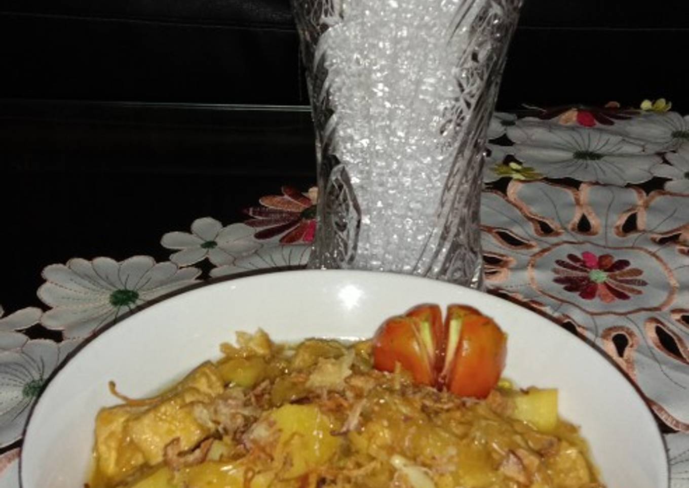 Semur suun, kentang dan tahu putih