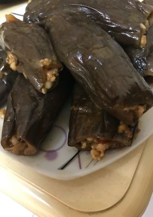 صورة لوصفة باذنجان محشي برغل