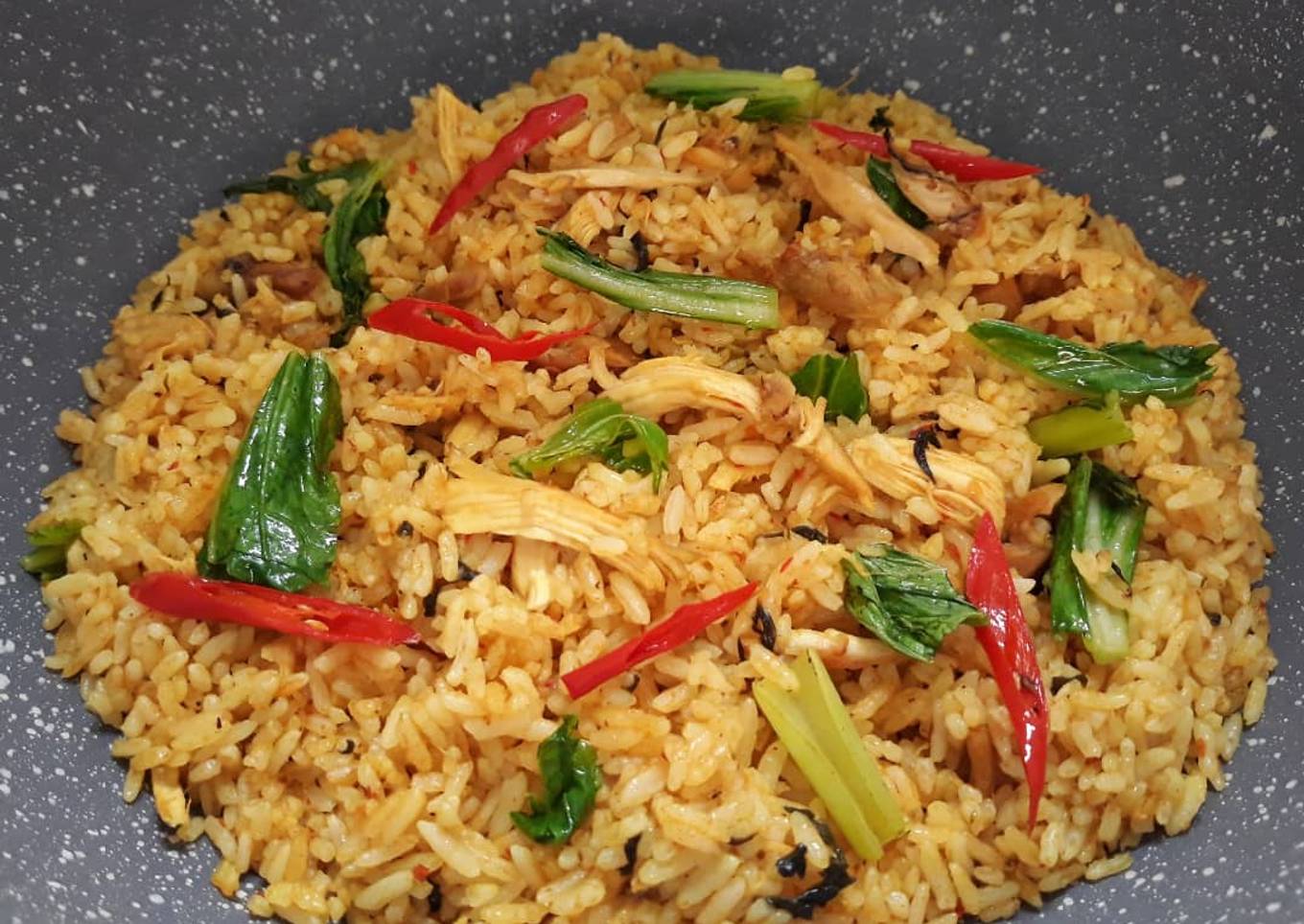 NASI GORENG DAUR ULANG / NASI GORENG PEPES AYAM