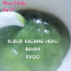 รูปของ Mpasi 6 bulan gasol kacang hijau bayam