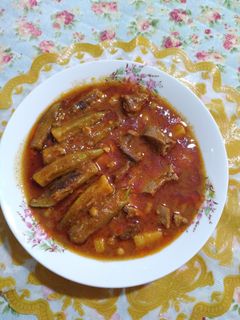 عکسی از دستور خورشت بامیه