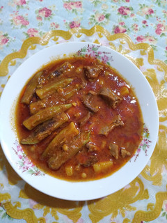 عکسی از دستور خورشت بامیه