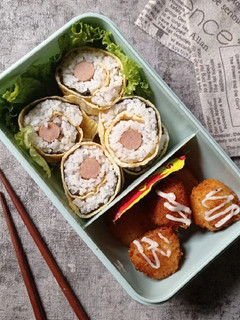 Foto resep Nasi gulung telur sosis