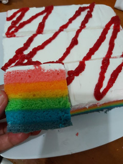 Foto resep Rainbow cake kukus