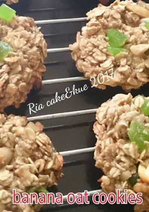 Foto resep Banana oat cookies
