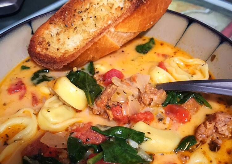 7 Way to Create Healthy of Creamy Tuscan Sausage Tortellini Soup (Crockpot)