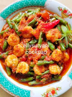 Foto resep Sambal Udang Plus Buncis Goreng