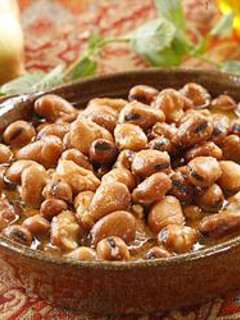 A picture of Warm fava bean salad - foul mdammas.