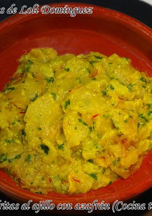 Foto principal de Patatas fritas al ajillo con azafrán (Cocina tradicional)