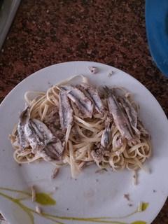 Una foto de Tallarines con Boquerones