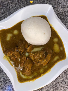A picture of Baobab soup (miyar kuka).