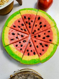 عکسی از دستور کیک هندوانه ای