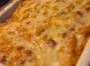 Una foto de Macarrones gratinados