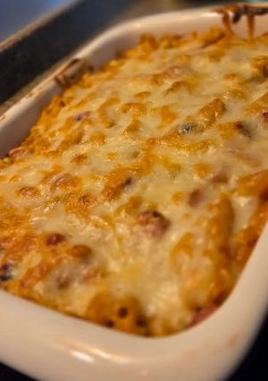 Una foto de Macarrones gratinados