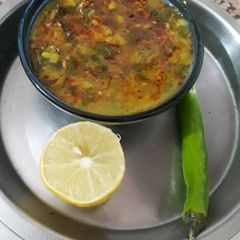 A picture of Moong Chilka Dal With Palak.