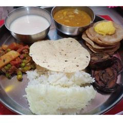 A picture of Lunch-Veg Thali.