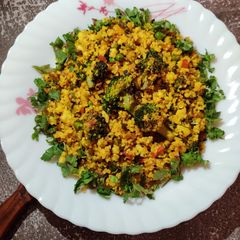 A picture of MILLET FRIED RICE with BROCCOLI METHI & PEAS...