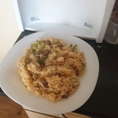 A picture of Kenyan pilau#4weekchallenge #idd challenge.