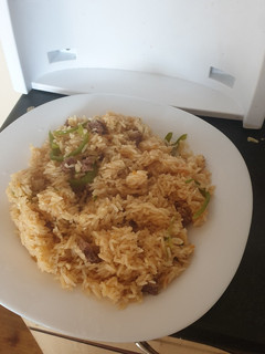 A picture of Kenyan pilau#4weekchallenge #idd challenge.