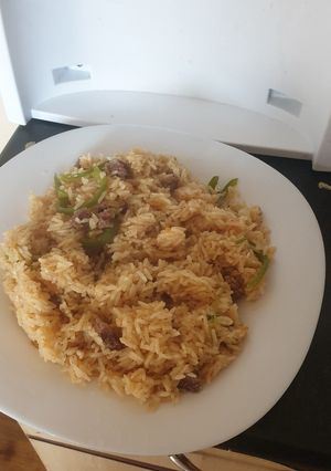 A picture of Kenyan pilau#4weekchallenge #idd challenge.