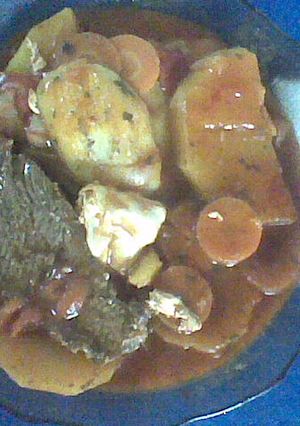 Una foto de Bifes con hortalizas a la criolla