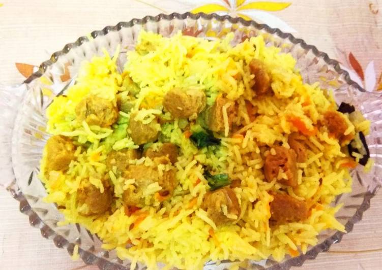 Simple Way to Make Any-night-of-the-week Soya pulao