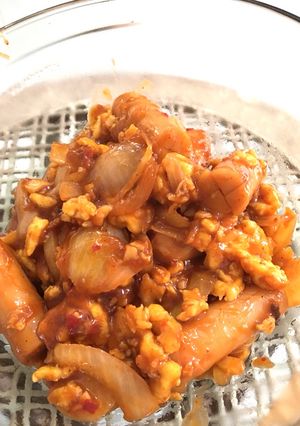 Foto resep Bbq Sausages With Scrambled Eggs