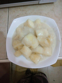 A picture of Coconut cassava (Muhogo wa nazi).