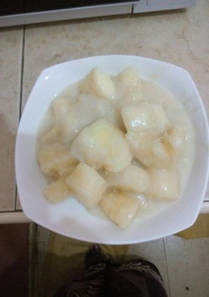 A picture of Coconut cassava (Muhogo wa nazi).