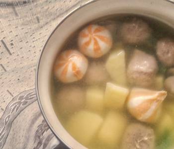 Ultimate Cooking Recipe Potato Meatballs and Cheese Dumpling Clear Soup Delicious and Healthy