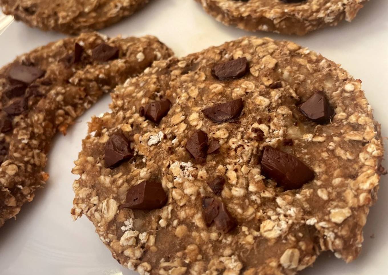 Galletas de plátano y avena