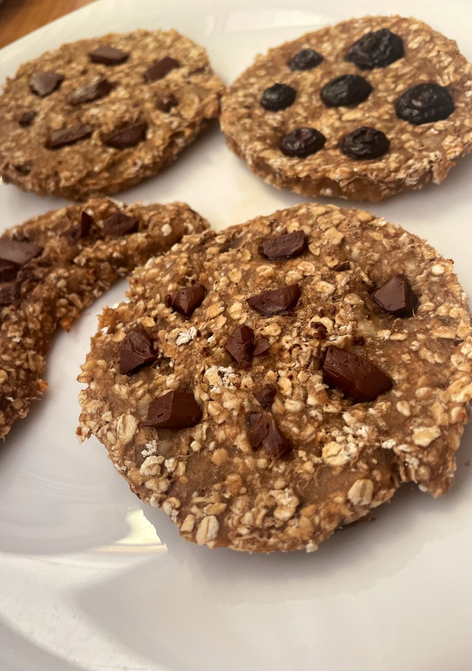 Una foto de Galletas de plátano y avena