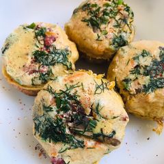 Stovetop Egg Muffins A picture of Stovetop Egg Muffins.