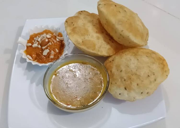 Recipe of Super Quick Daal kachori with Tarkari