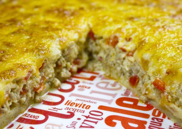 Pastel de carne con masa de patata