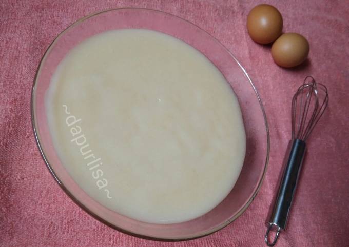 Cara membuat Vla vanilla irit homemade (vla pie buah/vla pudding) ala dapur lisa