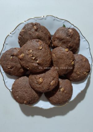 Une photo de Cookies chocolat et noix 🍪