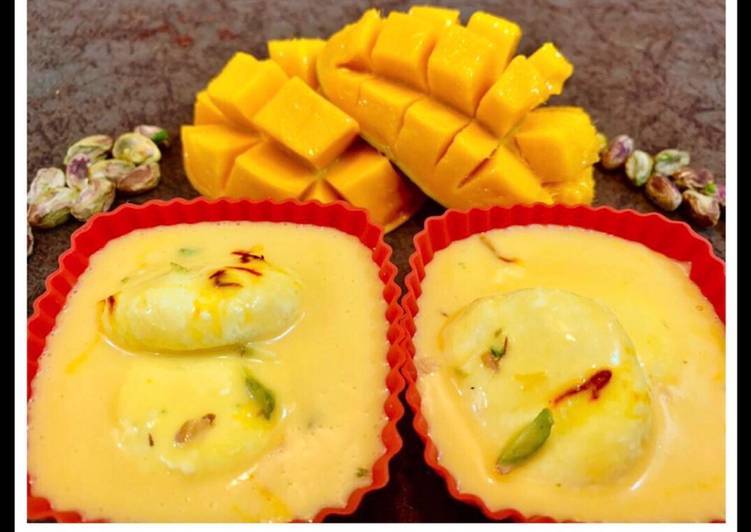 Recipe of Delicious Mango rasmalai