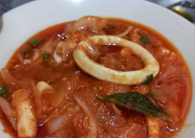 Resep Cumi Saus Padang yang Lezat Sekali