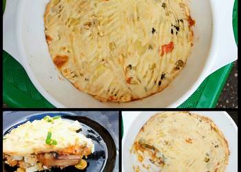 Unique Cuisine Vegetarian mushroom shepherds pie Delicious