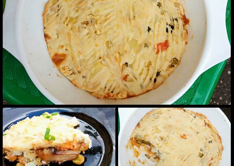 Recipe of Tasty Vegetarian mushroom shepherd&#39;s pie