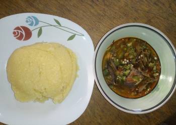 Easiest Way to Prepare Perfect Ofe Ugba and eba