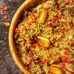 A picture of Coucous salad.