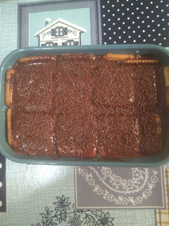 Una foto de Tarta de chocolate con galletas